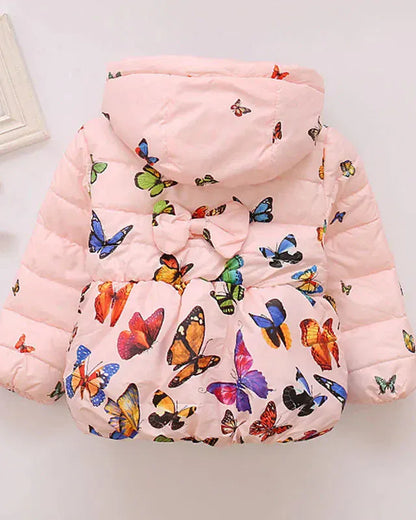 Trendy Kids Apparel Kids Clothing Baby Girls' Warm Wool Blend Hooded Parka Jacket