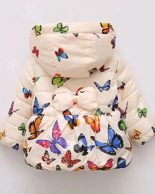 Trendy Kids Apparel Kids Clothing Baby Girls' Warm Wool Blend Hooded Parka Jacket