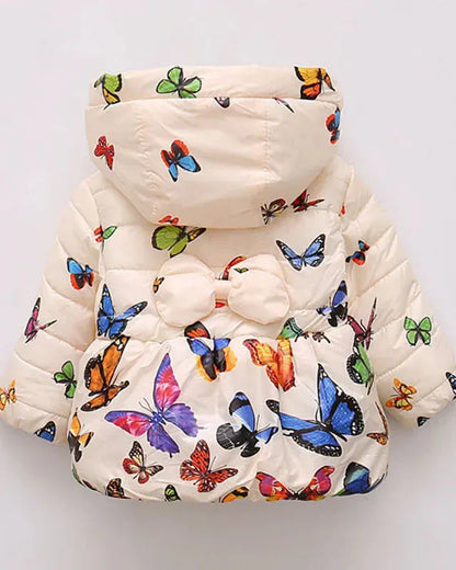 Trendy Kids Apparel Kids Clothing Baby Girls' Warm Wool Blend Hooded Parka Jacket