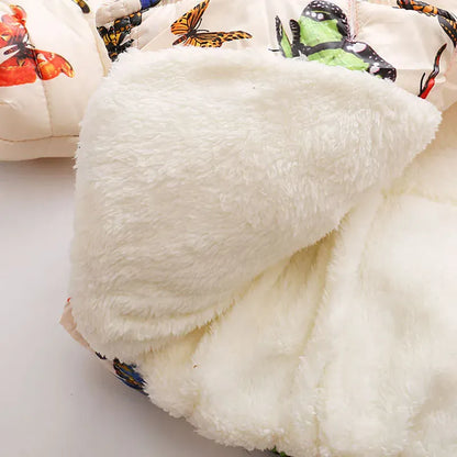 Trendy Kids Apparel Kids Clothing Baby Girls' Warm Wool Blend Hooded Parka Jacket