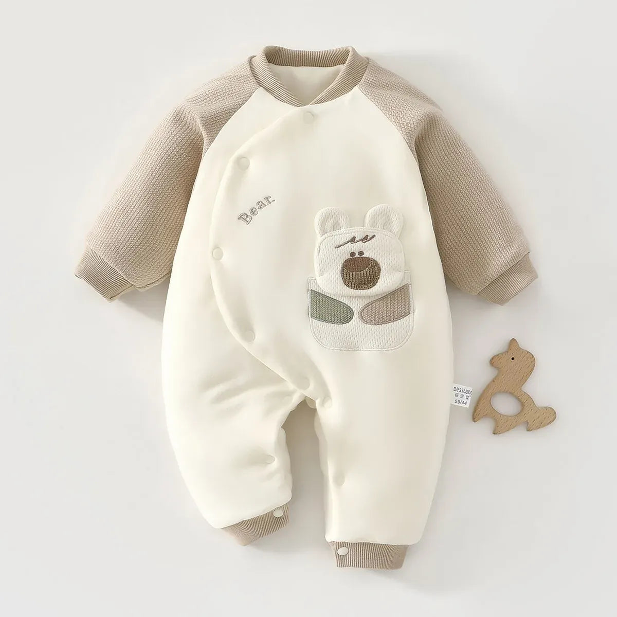 Trendy Kids Apparel Kids Clothing Baby Jumpsuit Clip Cotton Thick Autumn and Winter