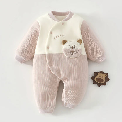Trendy Kids Apparel Kids Clothing Baby Jumpsuit Clip Cotton Thick Autumn and Winter