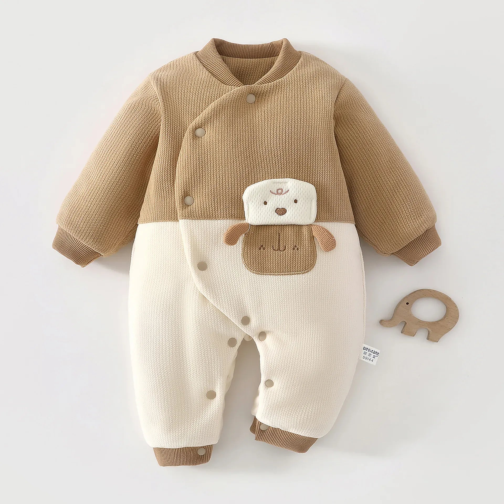 Trendy Kids Apparel Kids Clothing Baby Jumpsuit Clip Cotton Thick Autumn and Winter
