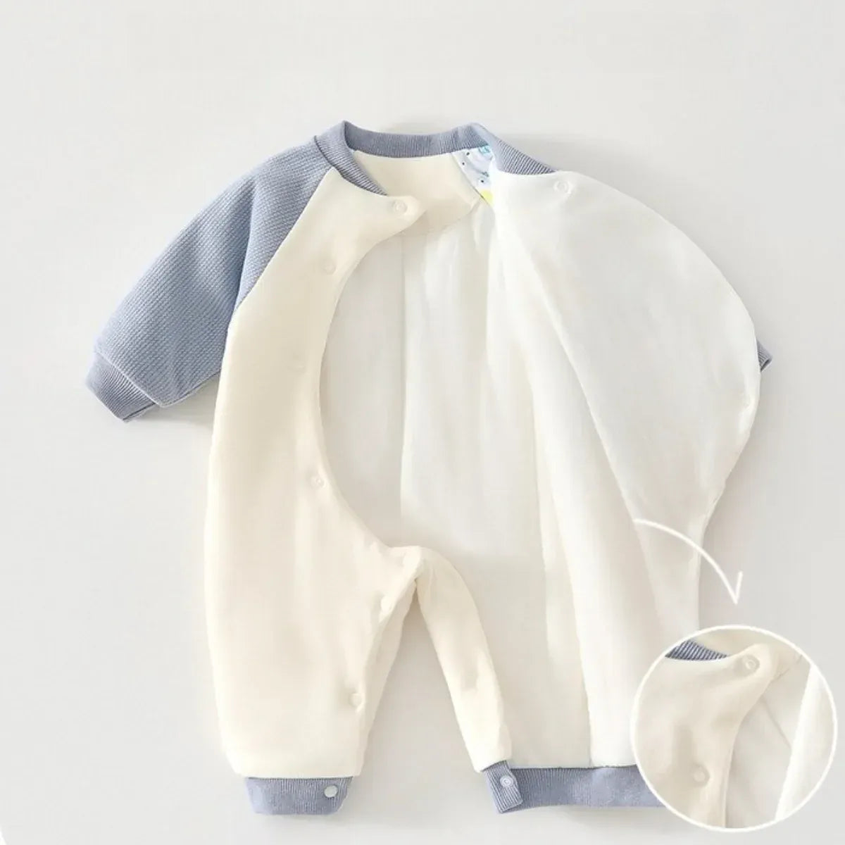 Trendy Kids Apparel Kids Clothing Baby Jumpsuit Clip Cotton Thick Autumn and Winter