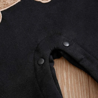 Trendy Kids Apparel Kids Clothing Baby Jumpsuit Cute Cartoon Teddy Bear