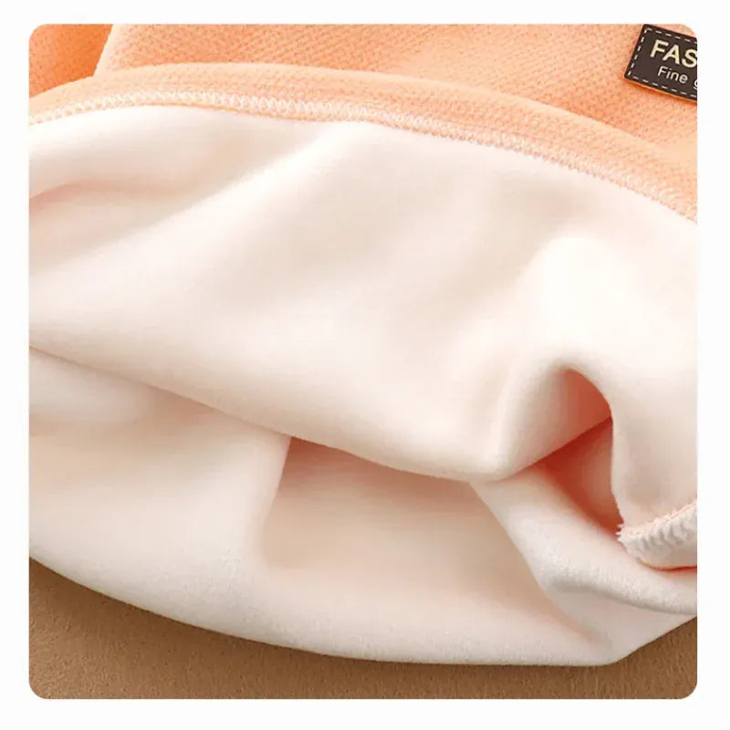 Trendy Kids Apparel Kids Clothing Baby Plush Fleece Thickened Thermal Underwear Sets
