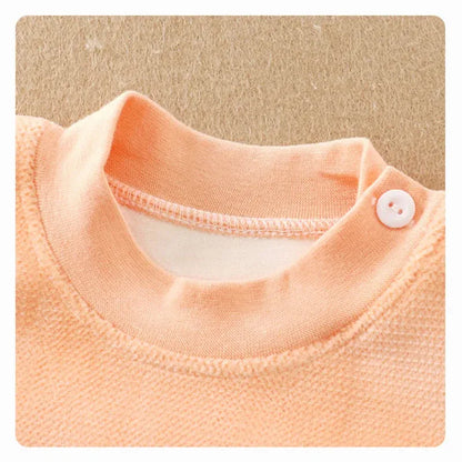 Trendy Kids Apparel Kids Clothing Baby Plush Fleece Thickened Thermal Underwear Sets