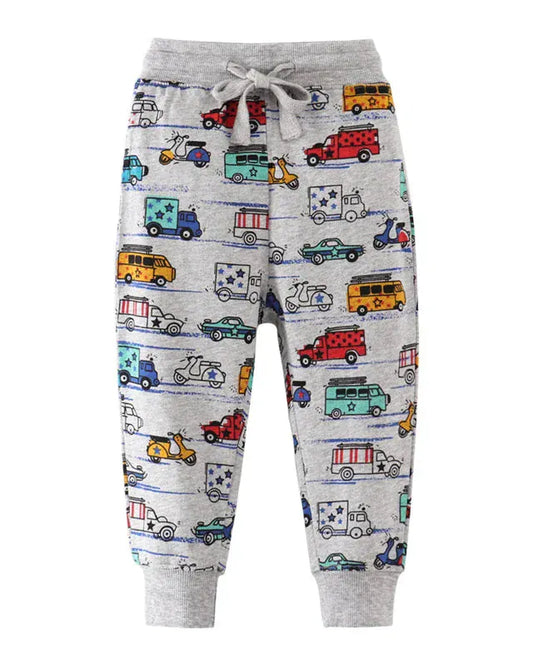 Trendy Kids Apparel Kids Clothing Boys All-Over Print Drawstring Sweatpants