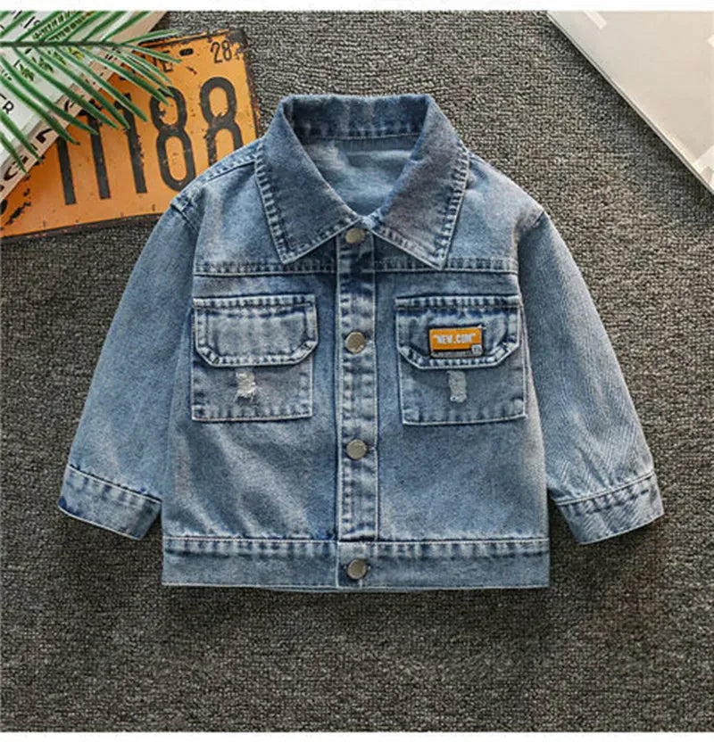 Trendy Kids Apparel Kids Clothing Boys Baby Denim Jacket
