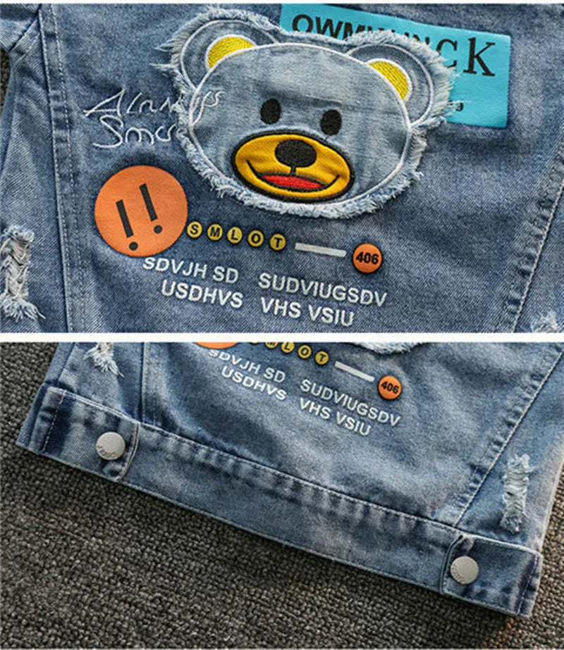 Trendy Kids Apparel Kids Clothing Boys Baby Denim Jacket