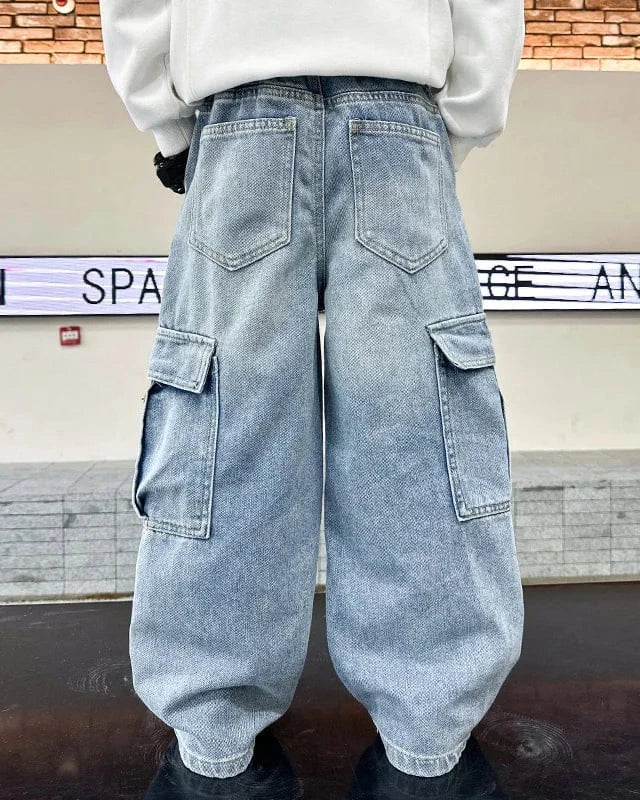 Trendy Kids Apparel Kids Clothing Boys Casual Cargo Jeans