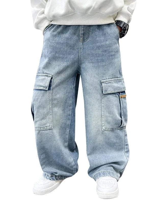 Trendy Kids Apparel Kids Clothing Boys Casual Cargo Jeans
