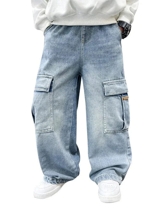Trendy Kids Apparel Kids Clothing Boys Casual Cargo Jeans