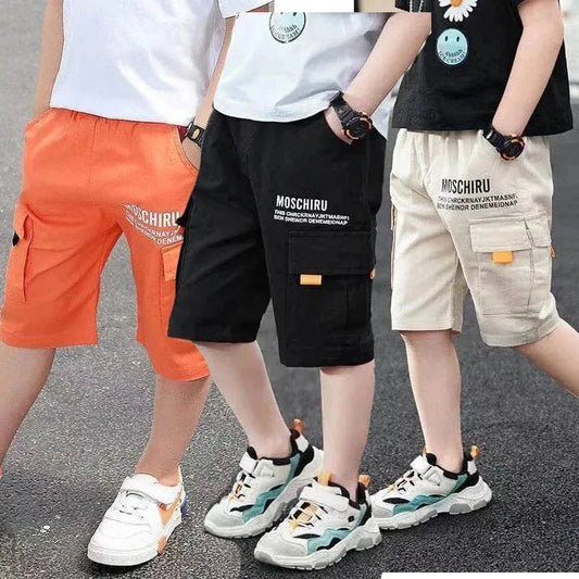 Trendy Kids Apparel Kids Clothing Boys' Casual Letter Print Denim Shorts