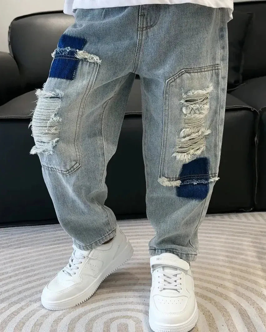 Trendy Kids Apparel Kids Clothing Boys Casual Ripped Jeans