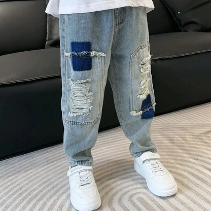 Trendy Kids Apparel Kids Clothing Boys Casual Ripped Jeans
