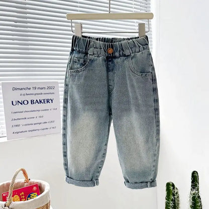 Trendy Kids Apparel Kids Clothing Boys Casual Straight-Leg Denim Jeans