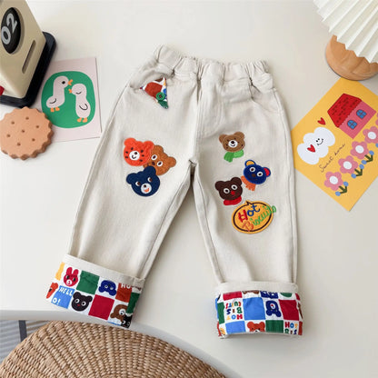 Trendy Kids Apparel Kids Clothing Boys' Comfortable Embroidered Trousers