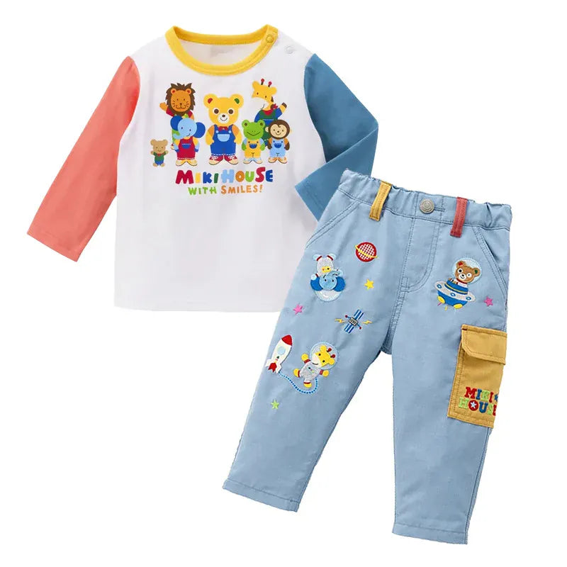 Trendy Kids Apparel Kids Clothing Boys' Cotton Astronaut Bear Cargo Pants