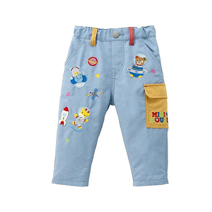 Trendy Kids Apparel Kids Clothing Boys' Cotton Astronaut Bear Cargo Pants