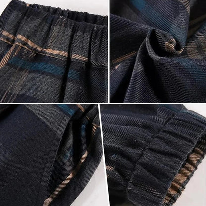 Trendy Kids Apparel Kids Clothing Boys Cotton Plaid Pants