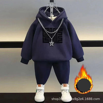 Trendy Kids Apparel Kids Clothing Boys Cotton Tracksuit Outfits