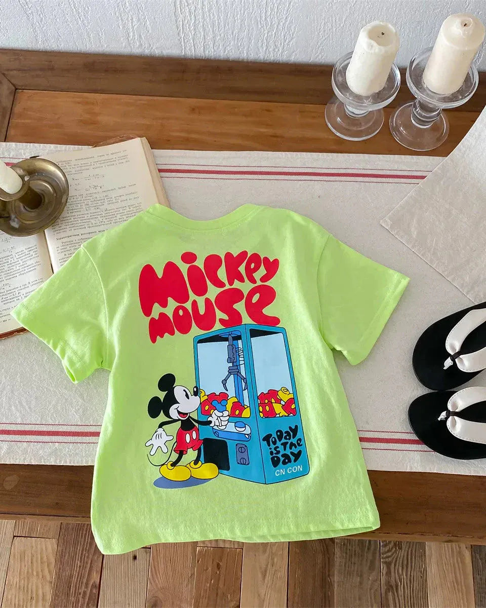 Trendy Kids Apparel Kids Clothing Boys' Disney Mickey Mouse Cartoon Print T-Shirt