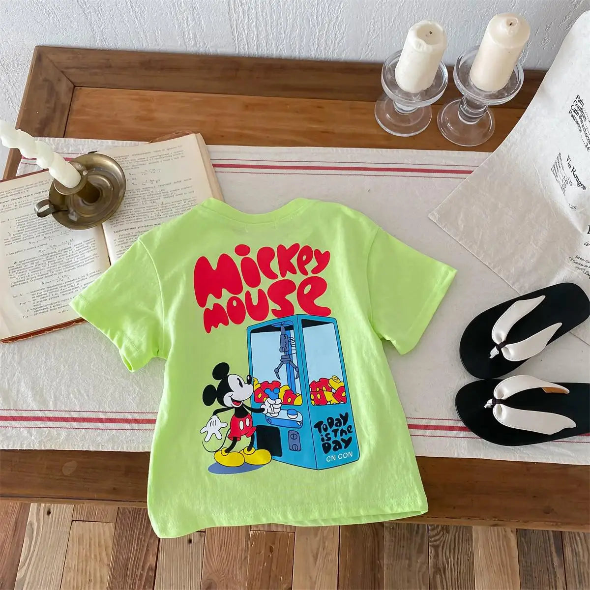 Trendy Kids Apparel Kids Clothing Boys' Disney Mickey Mouse Cartoon Print T-Shirt