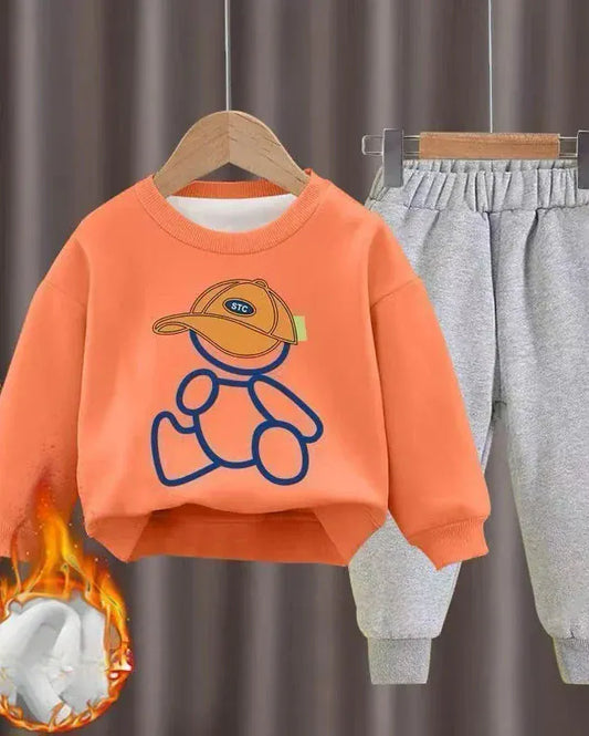 Trendy Kids Apparel Kids Clothing Boys Fleece Tracksuit Set