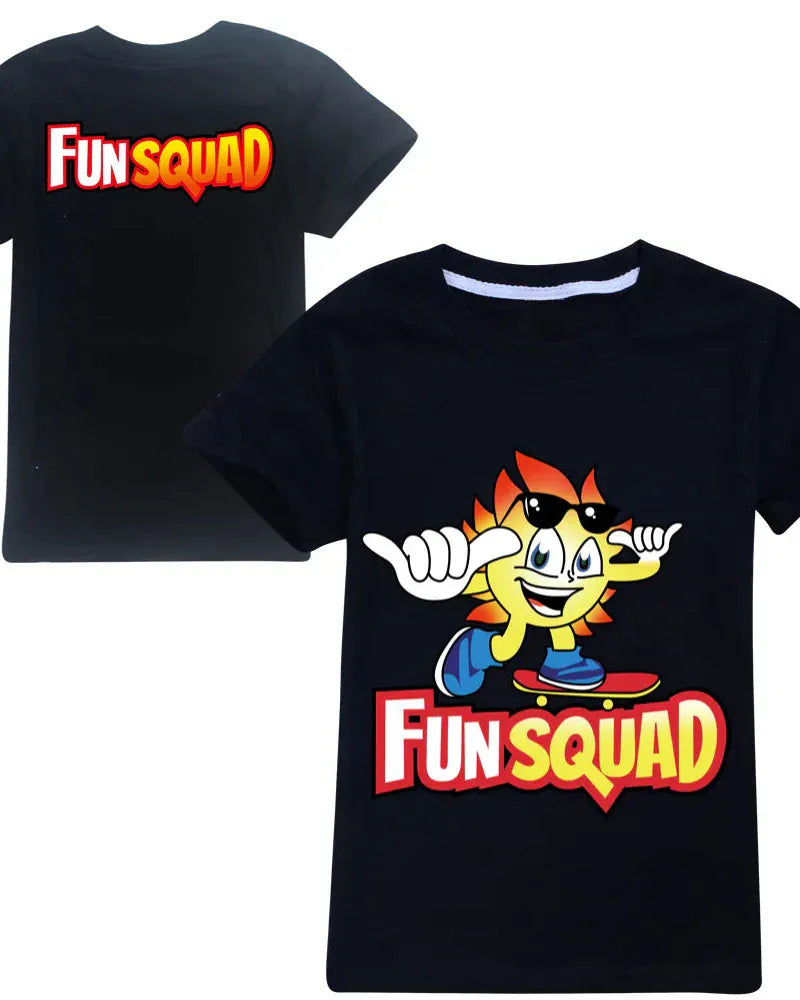 Trendy Kids Apparel Kids Clothing Boys Fun Squad Gaming Cotton T-shirts