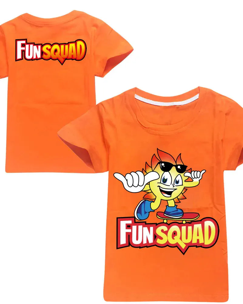 Trendy Kids Apparel Kids Clothing Boys Fun Squad Gaming Cotton T-shirts