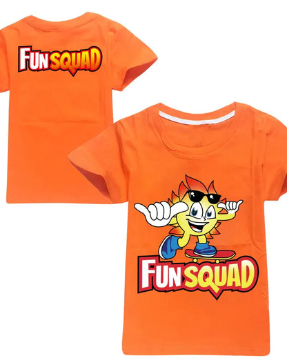 Trendy Kids Apparel Kids Clothing Boys Fun Squad Gaming Cotton T-shirts