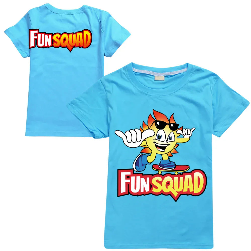 Trendy Kids Apparel Kids Clothing Boys Fun Squad Gaming Cotton T-shirts