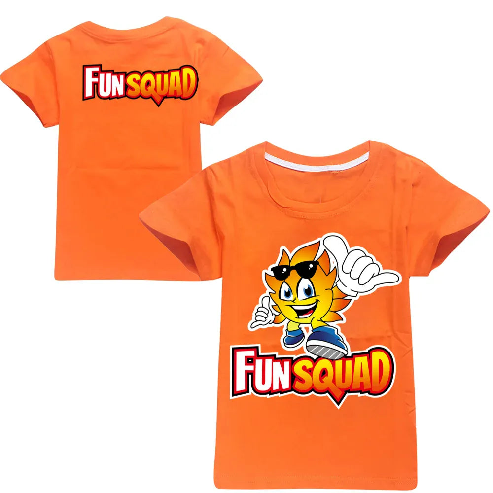 Trendy Kids Apparel Kids Clothing Boys Fun Squad Gaming Cotton T-shirts