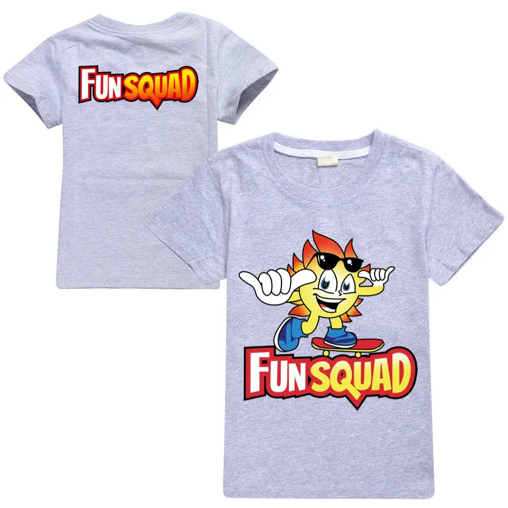 Trendy Kids Apparel Kids Clothing Boys Fun Squad Gaming Cotton T-shirts