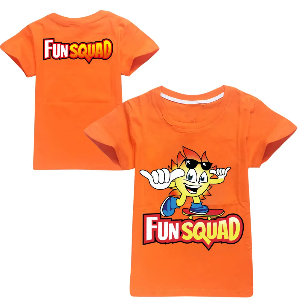 Trendy Kids Apparel Kids Clothing Boys Fun Squad Gaming Cotton T-shirts