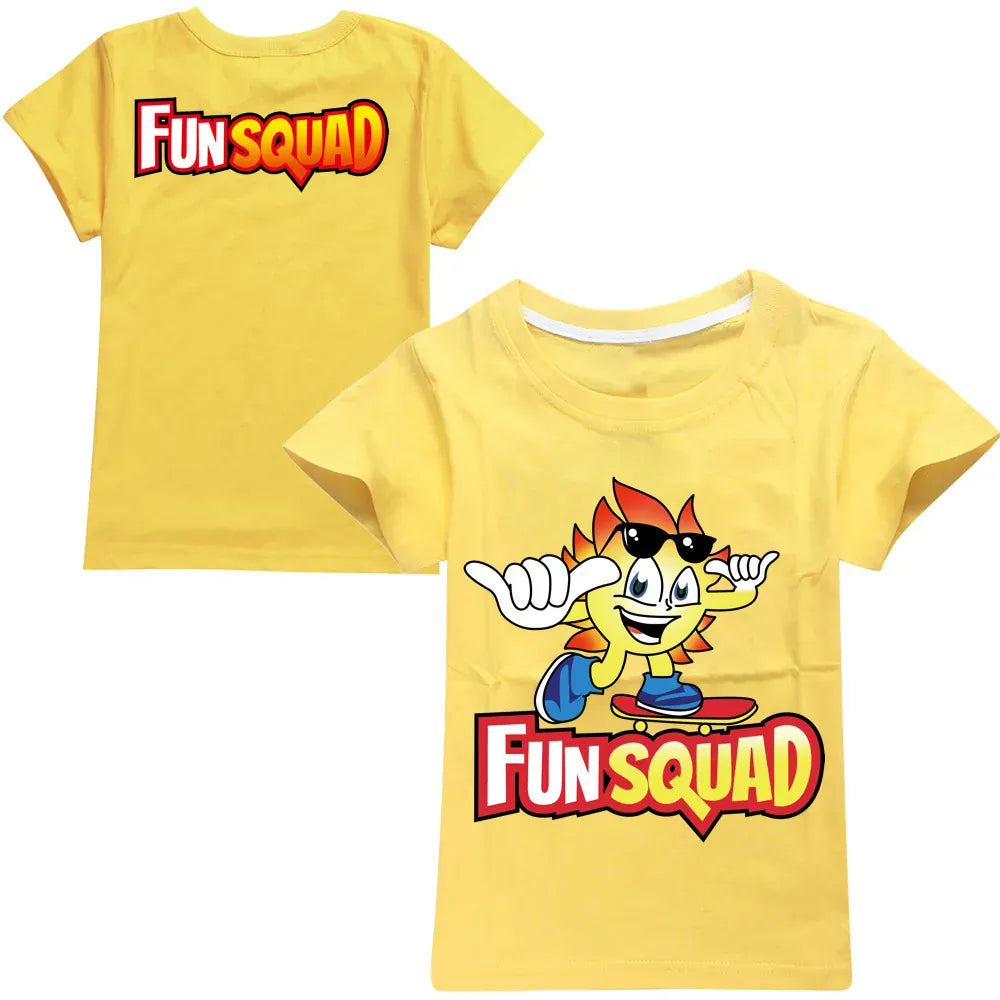 Trendy Kids Apparel Kids Clothing Boys Fun Squad Gaming Cotton T-shirts