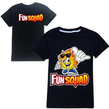 Trendy Kids Apparel Kids Clothing Boys Fun Squad Gaming Cotton T-shirts