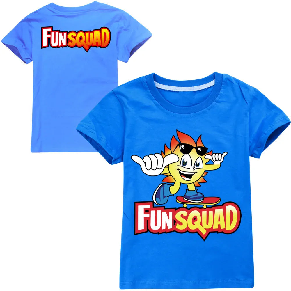 Trendy Kids Apparel Kids Clothing Boys Fun Squad Gaming Cotton T-shirts