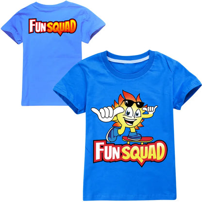Trendy Kids Apparel Kids Clothing Boys Fun Squad Gaming Cotton T-shirts