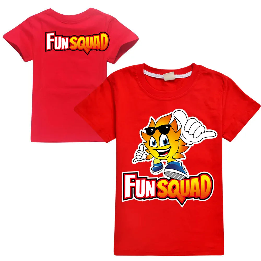 Trendy Kids Apparel Kids Clothing Boys Fun Squad Gaming Cotton T-shirts