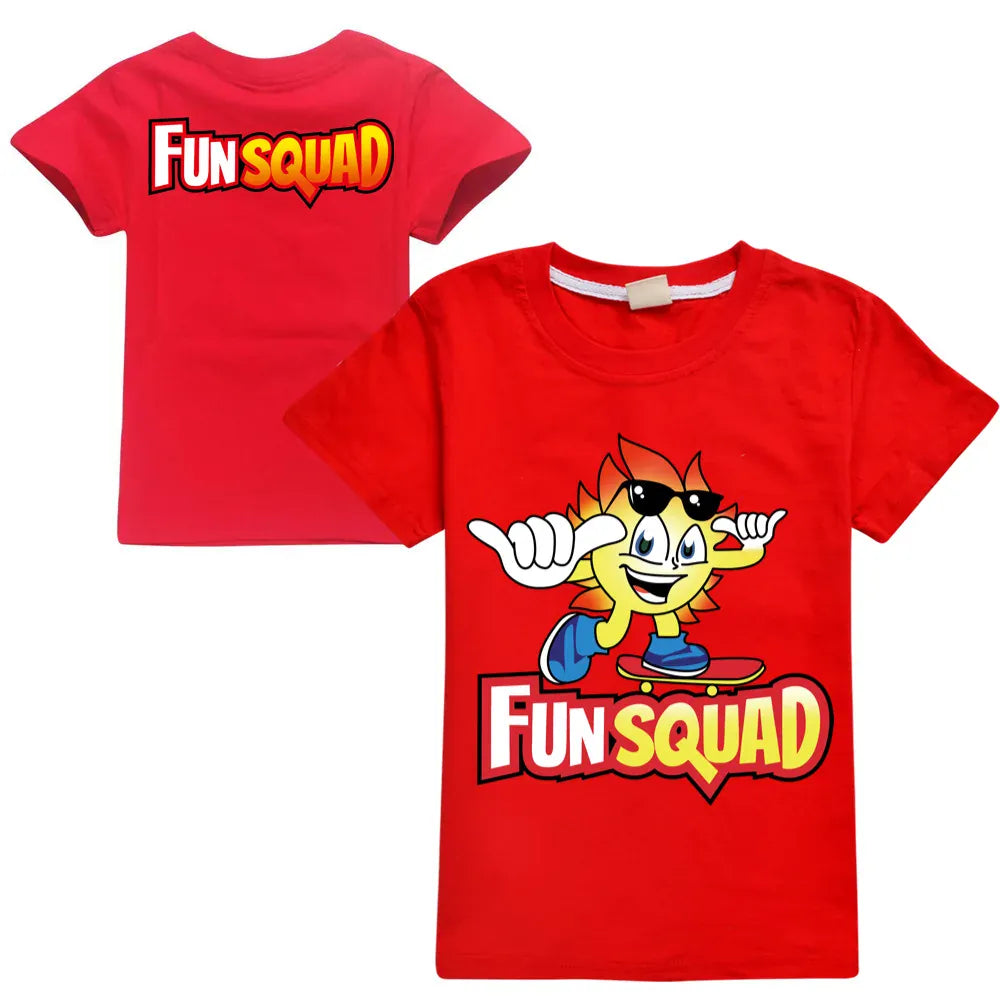 Trendy Kids Apparel Kids Clothing Boys Fun Squad Gaming Cotton T-shirts