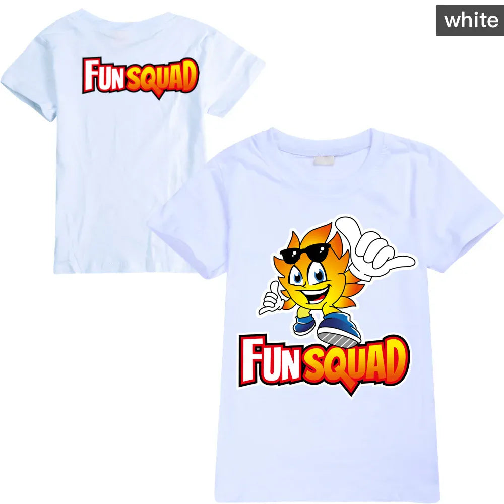 Trendy Kids Apparel Kids Clothing Boys Fun Squad Gaming Cotton T-shirts