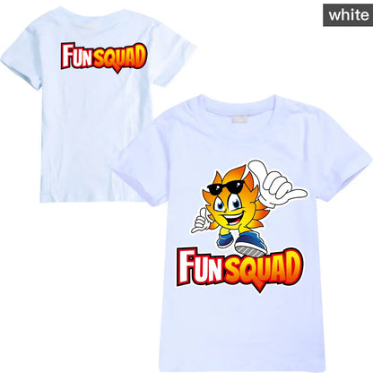 Trendy Kids Apparel Kids Clothing Boys Fun Squad Gaming Cotton T-shirts
