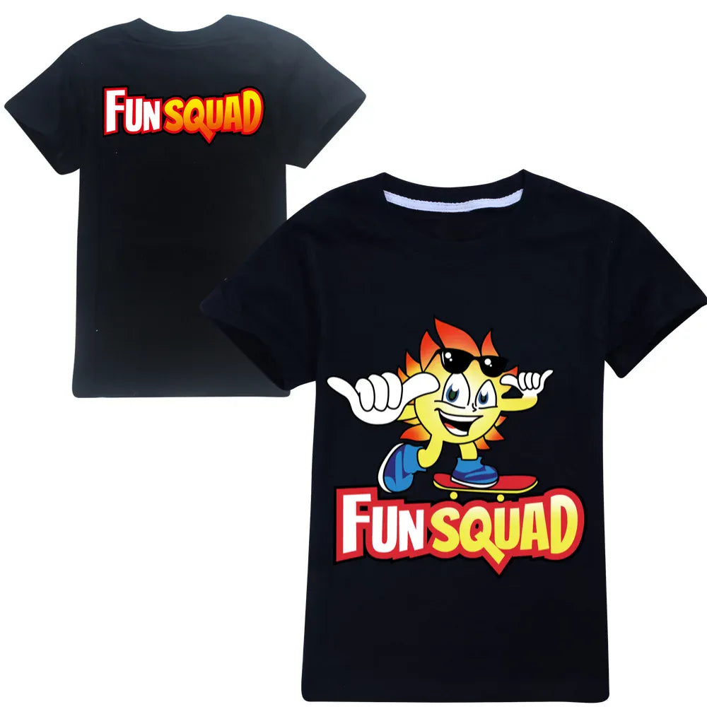 Trendy Kids Apparel Kids Clothing Boys Fun Squad Gaming Cotton T-shirts
