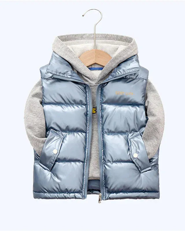 Trendy Kids Apparel Kids Clothing Boys & Girls Cotton Waistcoat - Heavyweight Winter Puffer Vest