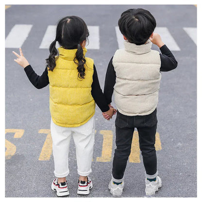 Trendy Kids Apparel Kids Clothing Boys & Girls Cotton Waistcoat - Heavyweight Winter Puffer Vest