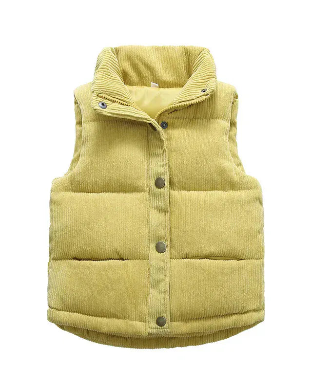 Trendy Kids Apparel Kids Clothing Boys & Girls Cotton Waistcoat - Heavyweight Winter Puffer Vest