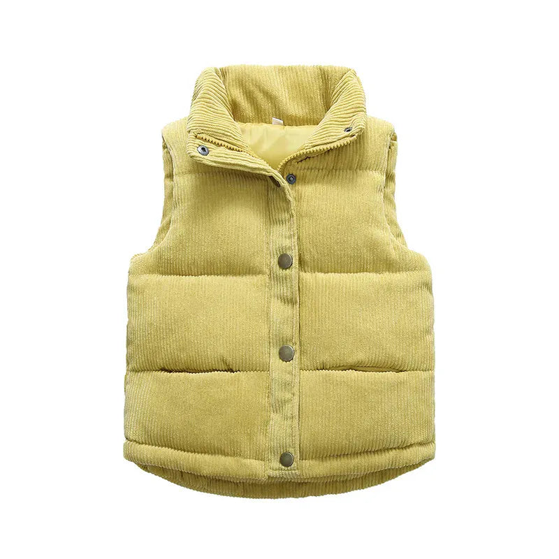 Trendy Kids Apparel Kids Clothing Boys & Girls Cotton Waistcoat - Heavyweight Winter Puffer Vest