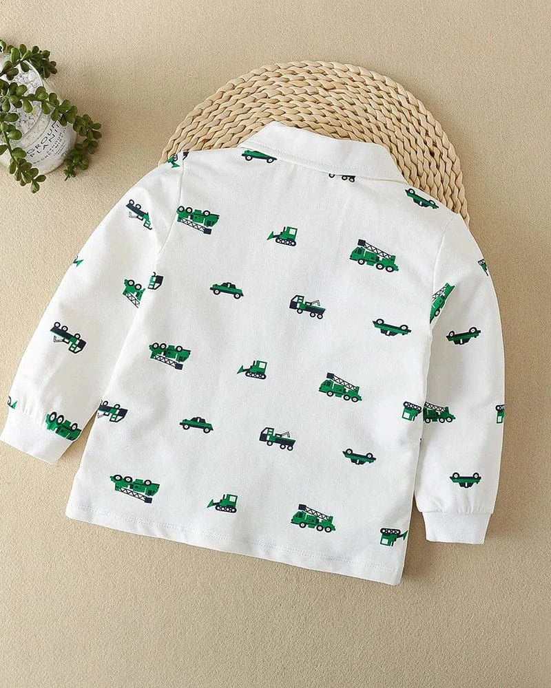 Trendy Kids Apparel Kids Clothing Boys' Long Sleeve Cotton Polo Shirt